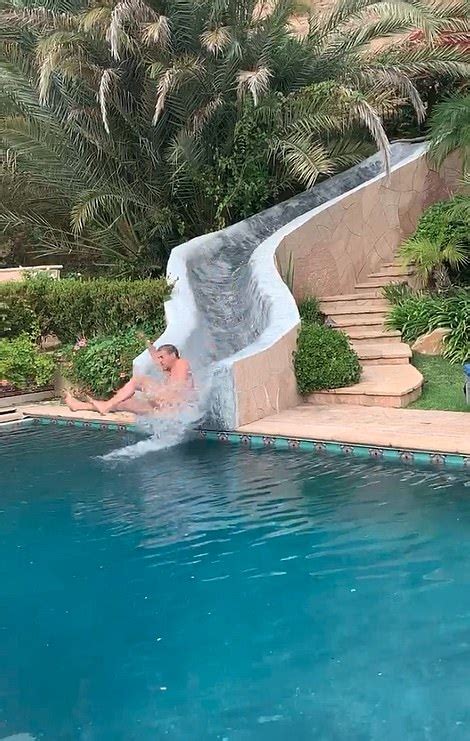 hunter biden nude waterslide|Hunter Biden goes down slide naked during pool party with woman